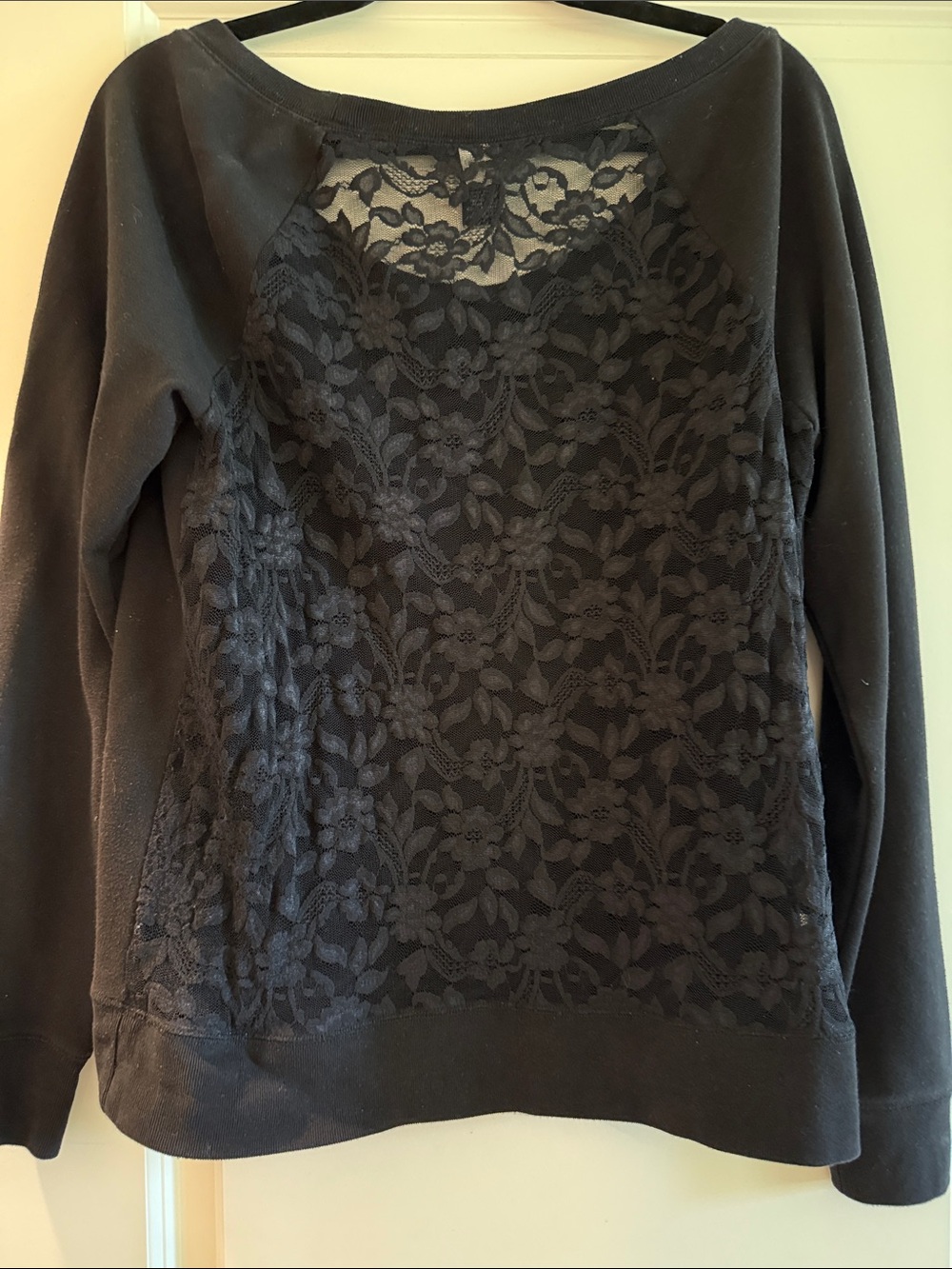 Moda International Black Lace Pullover Top - Picture 3 of 3